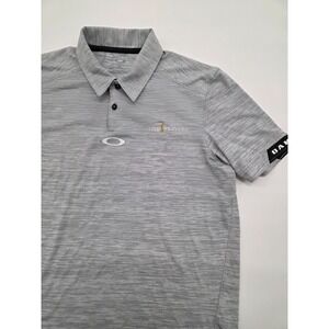 Oakley Tailored Fit "The Players" Golf Gray Heathered Men's Polo Shirt - S
